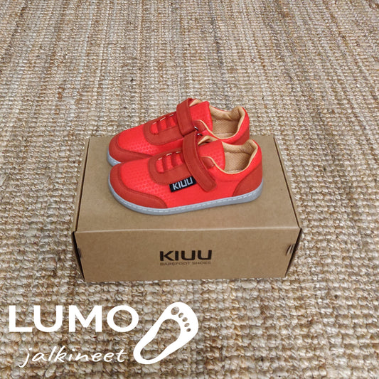 KIUU IO Air barefoot shoes, Red 28, 29