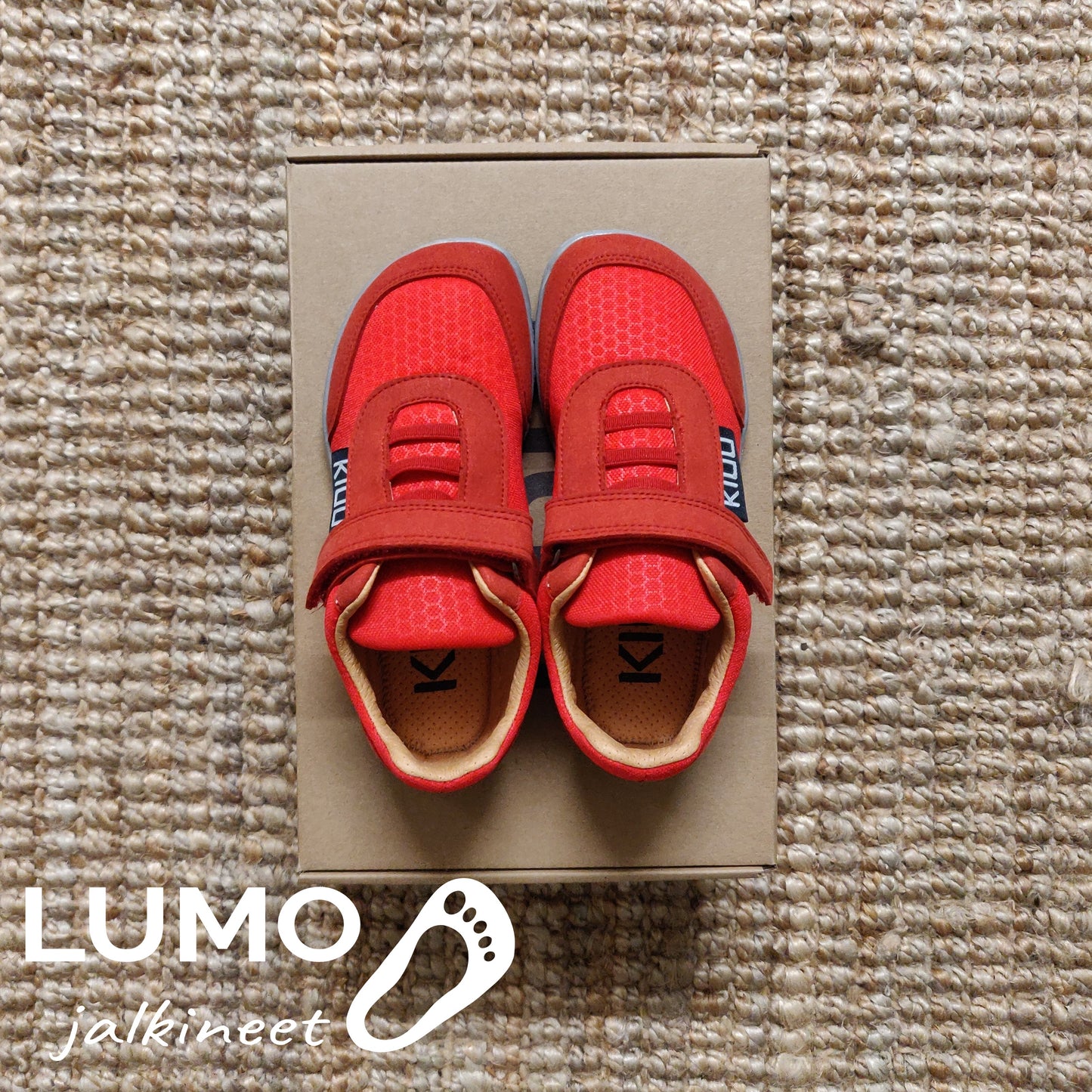 KIUU IO Air barefoot shoes, Red 28, 29